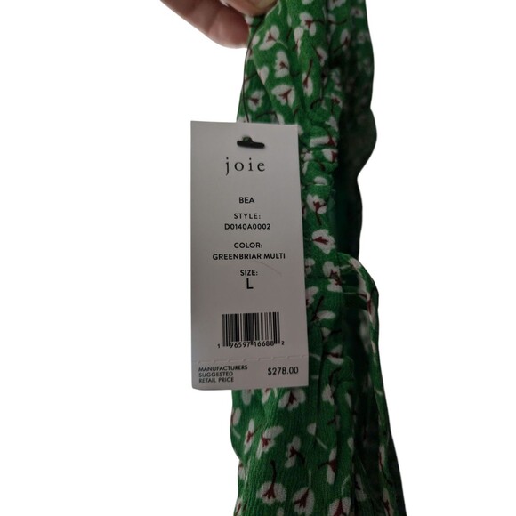 Joie BEA MINI DRESS Green Size Large - Picture 4 of 5